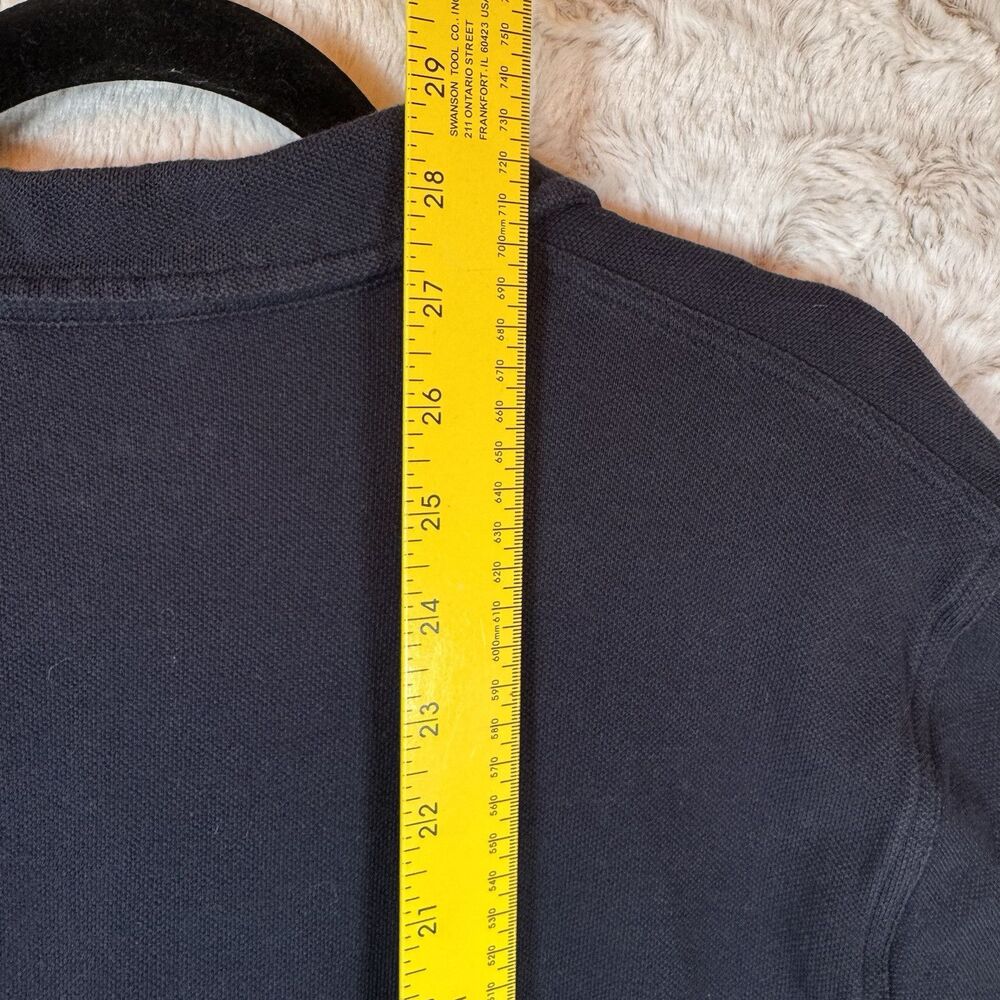 Everlane Shirt Mens L Navy Blue Collared Short Sleeve Full Button Casual Cotton - Picture 8 of 10
